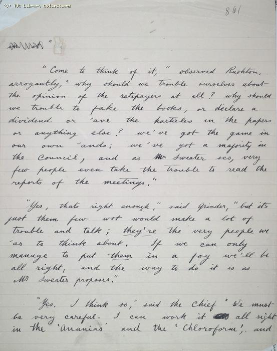The Ragged Trousered Philanthropists - Manuscript, Page 861