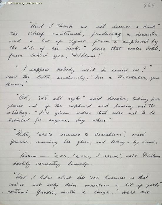 The Ragged Trousered Philanthropists - Manuscript, Page 864