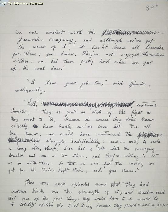 The Ragged Trousered Philanthropists - Manuscript, Page 866