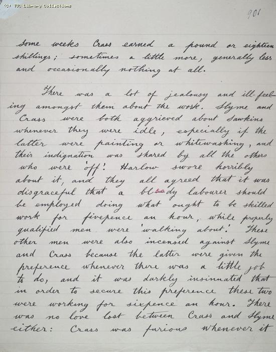The Ragged Trousered Philanthropists - Manuscript, Page 901