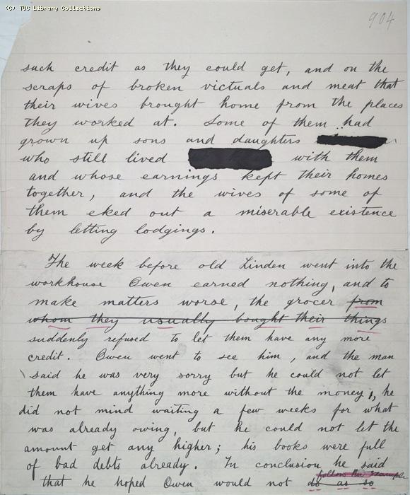 The Ragged Trousered Philanthropists - Manuscript, Page 904