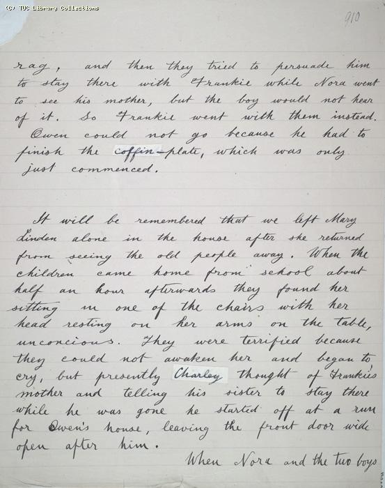 The Ragged Trousered Philanthropists - Manuscript, Page 910