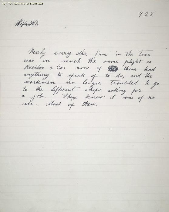 The Ragged Trousered Philanthropists - Manuscript, Page 928