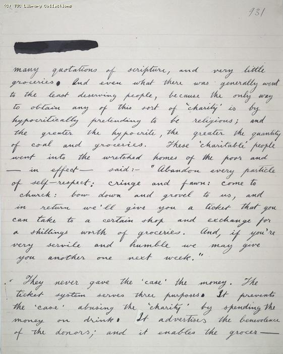 The Ragged Trousered Philanthropists - Manuscript, Page 931