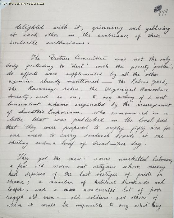 The Ragged Trousered Philanthropists - Manuscript, Page 979