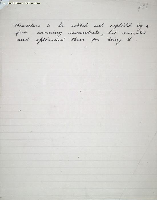The Ragged Trousered Philanthropists - Manuscript, Page 981
