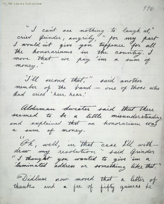 The Ragged Trousered Philanthropists - Manuscript, Page 996