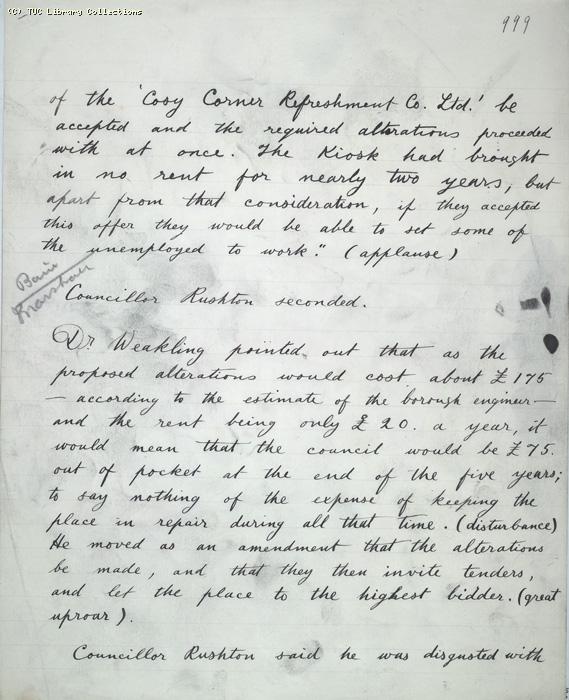 The Ragged Trousered Philanthropists - Manuscript, Page 999
