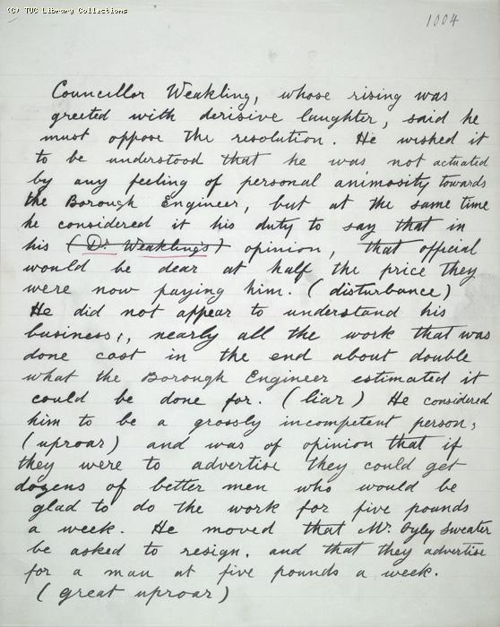 The Ragged Trousered Philanthropists - Manuscript, Page 1004