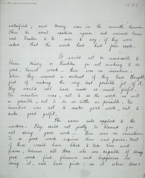 The Ragged Trousered Philanthropists - Manuscript, Page 1035