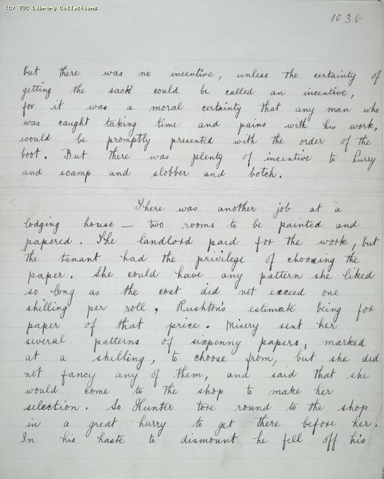 The Ragged Trousered Philanthropists - Manuscript, Page 1036