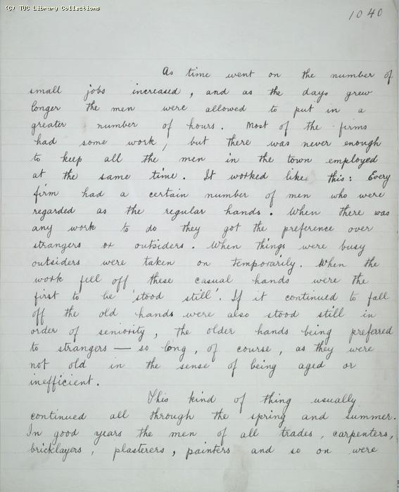 The Ragged Trousered Philanthropists - Manuscript, Page 1040