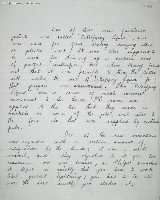 The Ragged Trousered Philanthropists - Manuscript, Page 1048