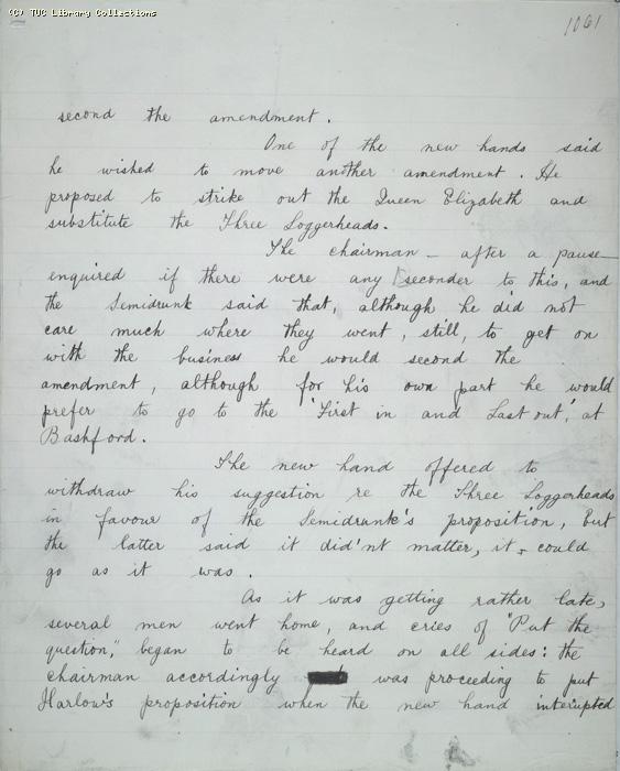 The Ragged Trousered Philanthropists - Manuscript, Page 1061