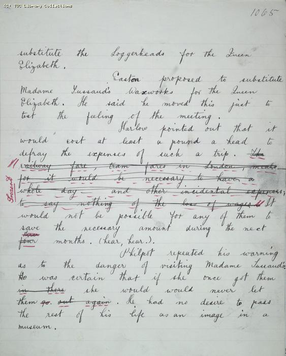 The Ragged Trousered Philanthropists - Manuscript, Page 1065