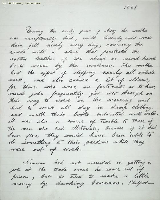 The Ragged Trousered Philanthropists - Manuscript, Page 1068