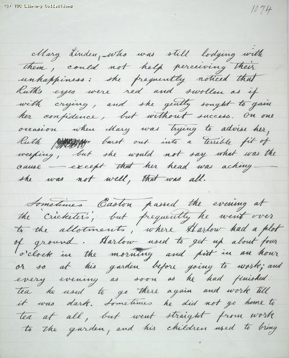 The Ragged Trousered Philanthropists - Manuscript, Page 1074