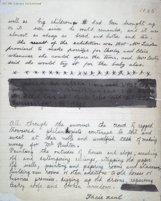 The Ragged Trousered Philanthropists - Manuscript, Page 1085