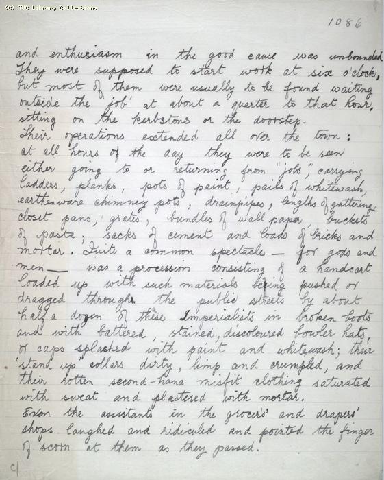 The Ragged Trousered Philanthropists - Manuscript, Page 1086