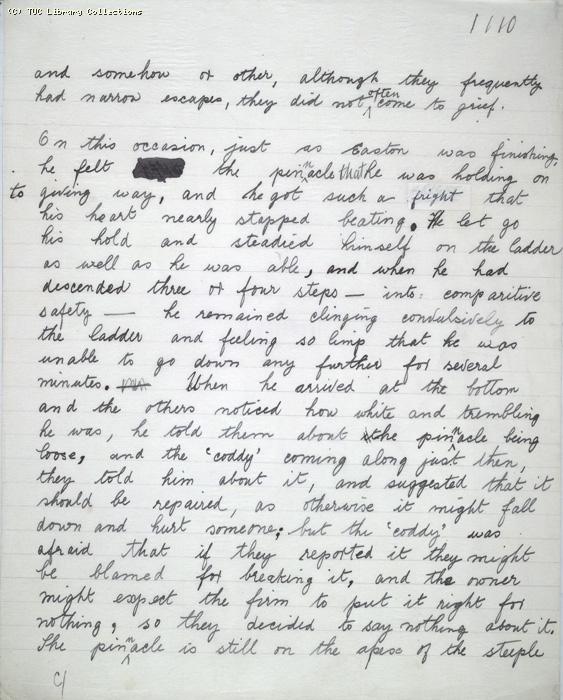 The Ragged Trousered Philanthropists - Manuscript, Page 1110