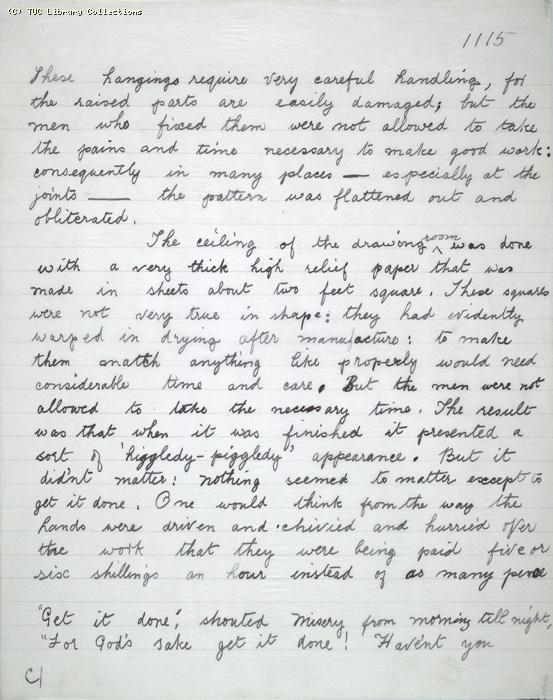 The Ragged Trousered Philanthropists - Manuscript, Page 1115