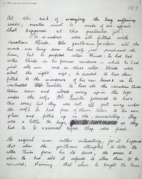 The Ragged Trousered Philanthropists - Manuscript, Page 1117