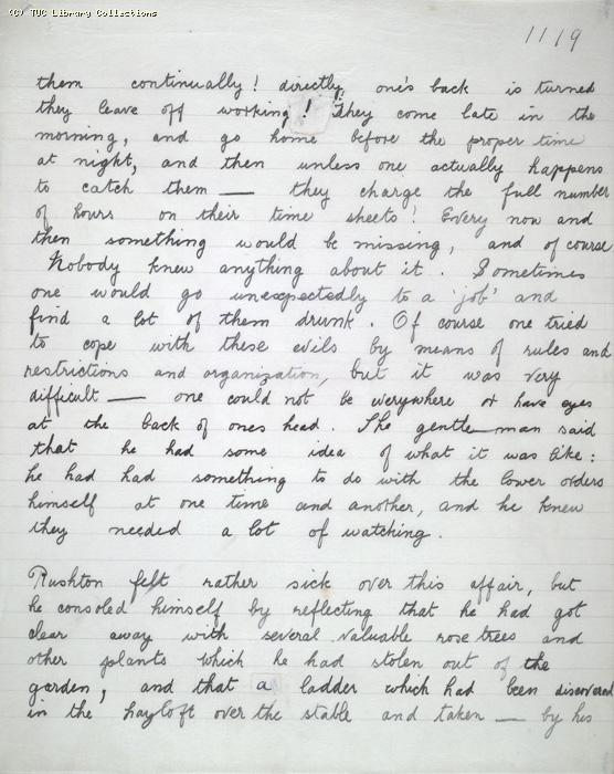 The Ragged Trousered Philanthropists - Manuscript, Page 1119