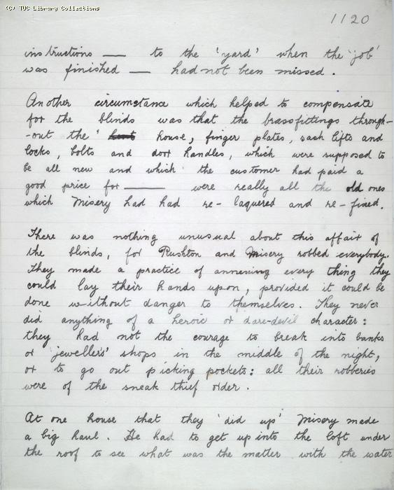 The Ragged Trousered Philanthropists - Manuscript, Page 1120