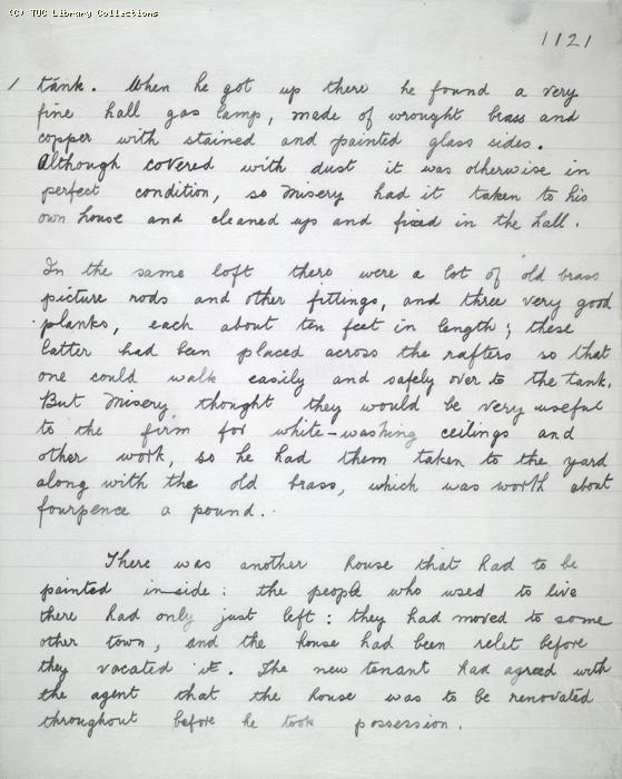 The Ragged Trousered Philanthropists - Manuscript, Page 1121