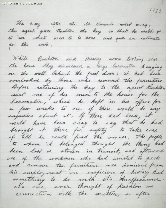 The Ragged Trousered Philanthropists - Manuscript, Page 1122