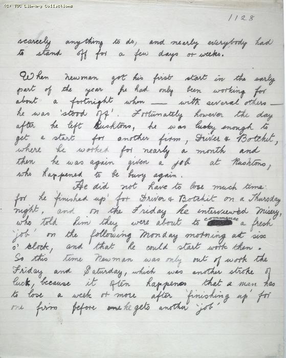 The Ragged Trousered Philanthropists - Manuscript, Page 1128