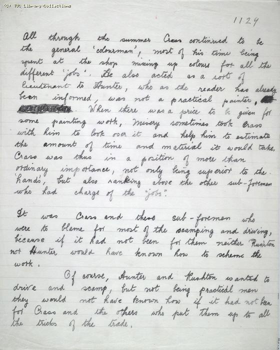 The Ragged Trousered Philanthropists - Manuscript, Page 1129