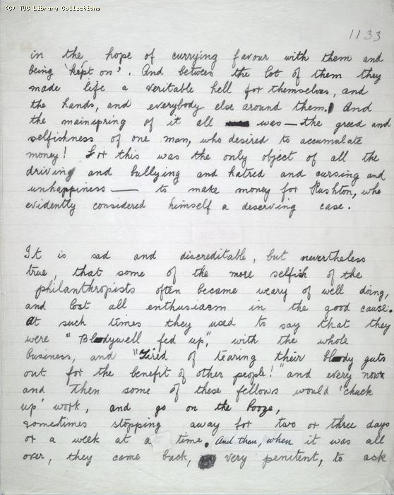 The Ragged Trousered Philanthropists - Manuscript, Page 1133