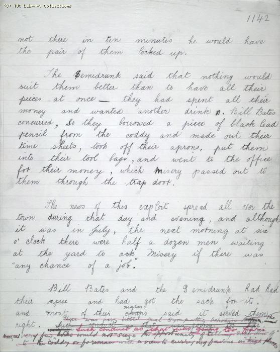 The Ragged Trousered Philanthropists - Manuscript, Page 1142