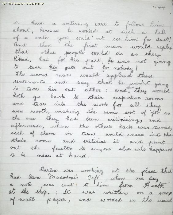 The Ragged Trousered Philanthropists - Manuscript, Page 1144