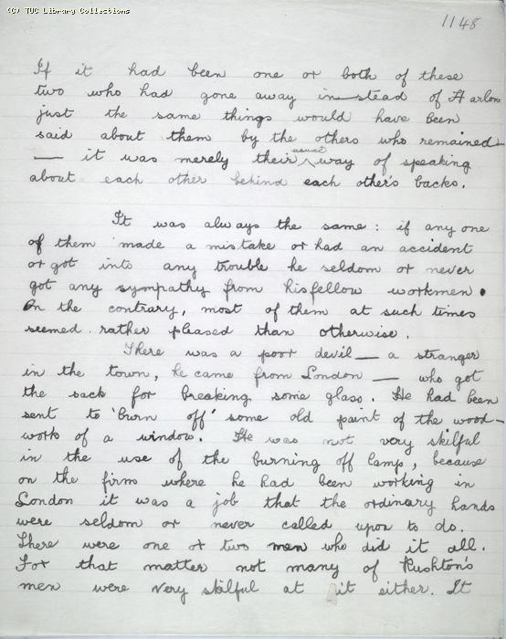 The Ragged Trousered Philanthropists - Manuscript, Page 1148