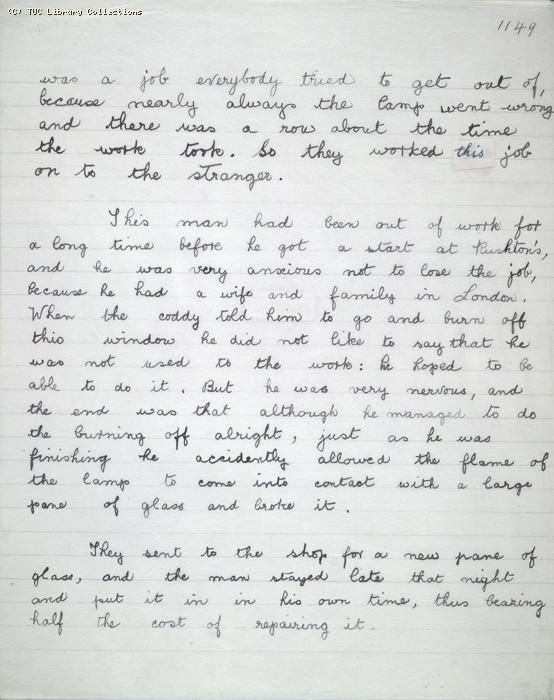 The Ragged Trousered Philanthropists - Manuscript, Page 1149