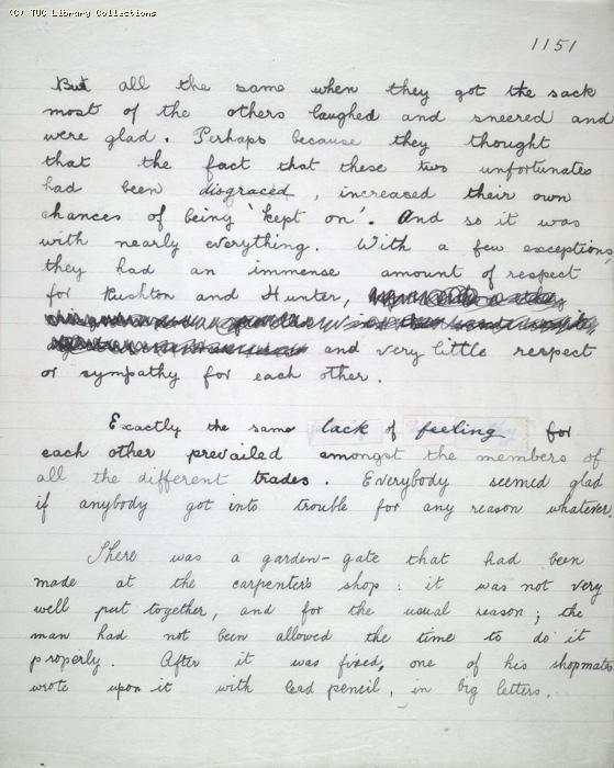 The Ragged Trousered Philanthropists - Manuscript, Page 1151