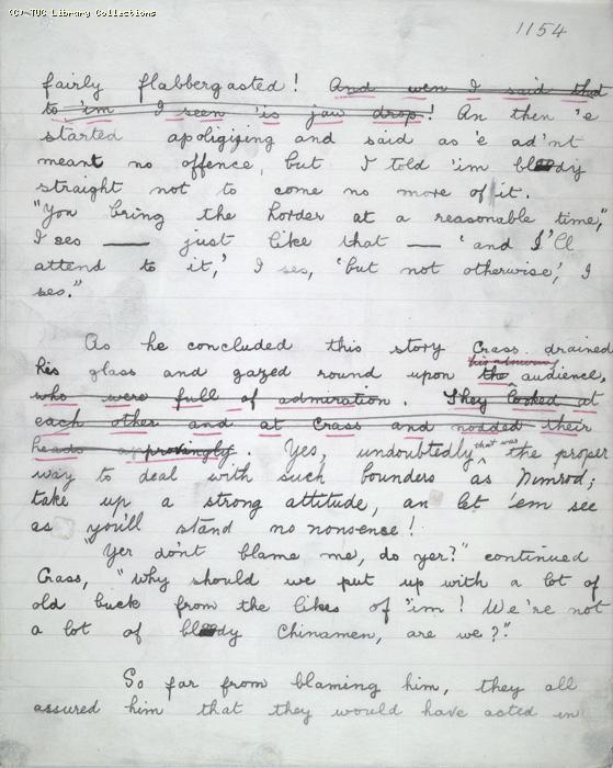 The Ragged Trousered Philanthropists - Manuscript, Page 1154