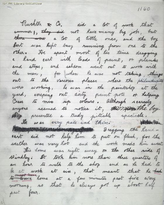 The Ragged Trousered Philanthropists - Manuscript, Page 1160