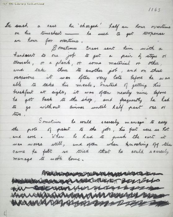 The Ragged Trousered Philanthropists - Manuscript, Page 1163