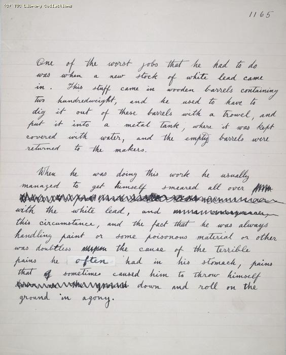The Ragged Trousered Philanthropists - Manuscript, Page 1165