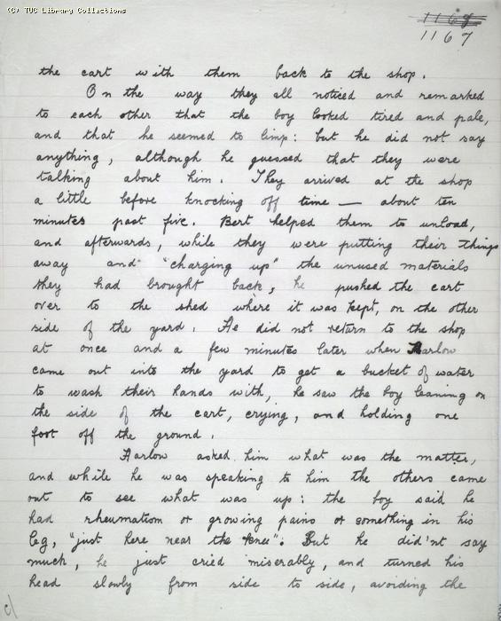 The Ragged Trousered Philanthropists - Manuscript, Page 1167