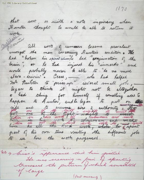 The Ragged Trousered Philanthropists - Manuscript, Page 1170