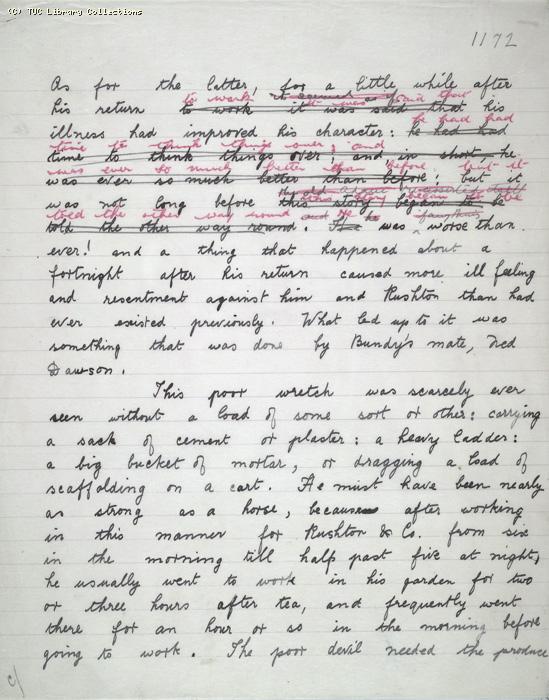 The Ragged Trousered Philanthropists - Manuscript, Page 1172