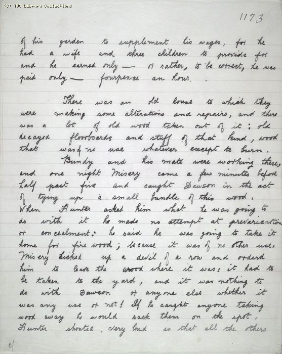 The Ragged Trousered Philanthropists - Manuscript, Page 1173