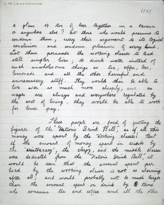 The Ragged Trousered Philanthropists - Manuscript, Page 1181