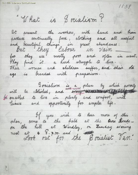 The Ragged Trousered Philanthropists - Manuscript, Page 1189