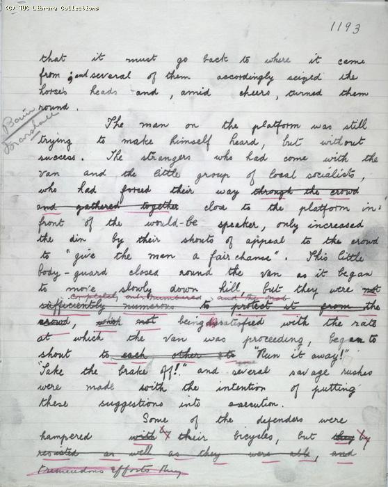 The Ragged Trousered Philanthropists - Manuscript, Page 1193