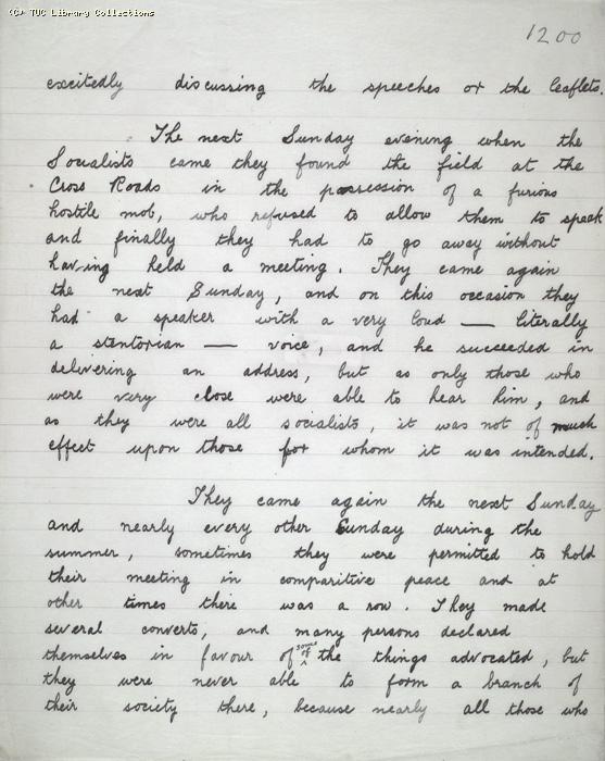 The Ragged Trousered Philanthropists - Manuscript, Page 1200